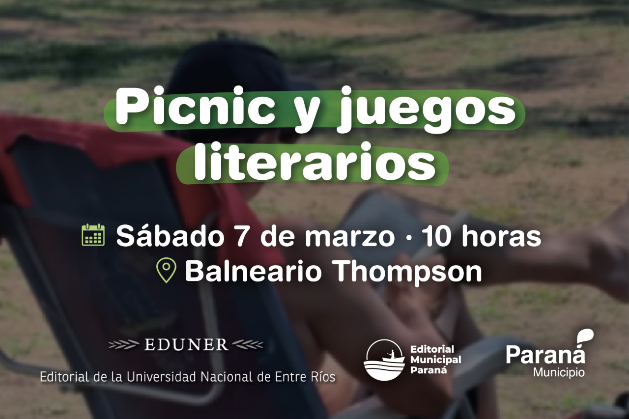 Picnic y juegos literarios en el Balneario Thompson: una invitación a leer junto al río