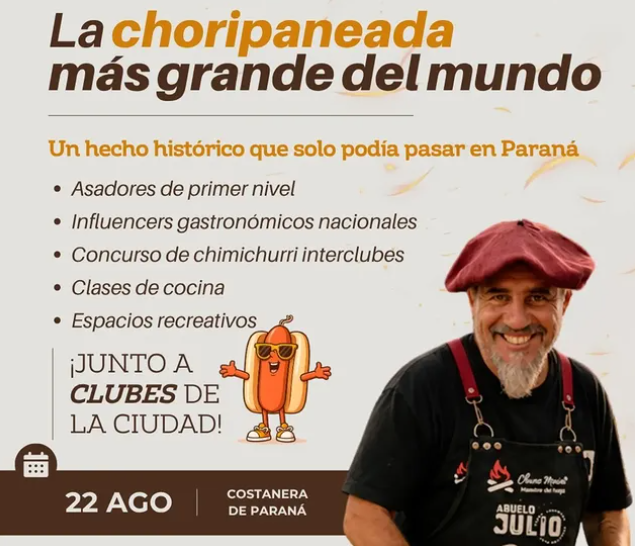 La Choripaneada más grande del mundo