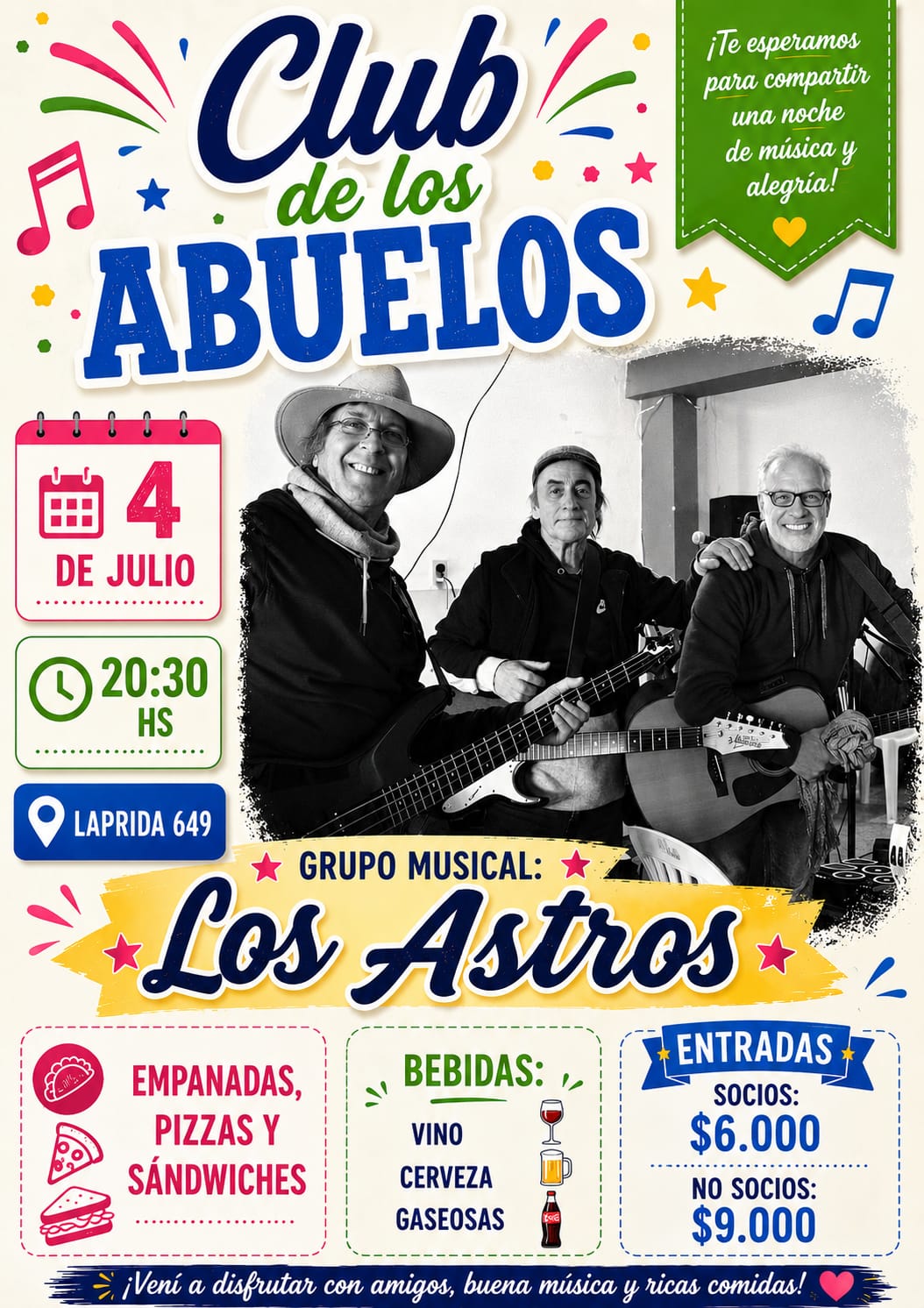 Noche de música y alegría