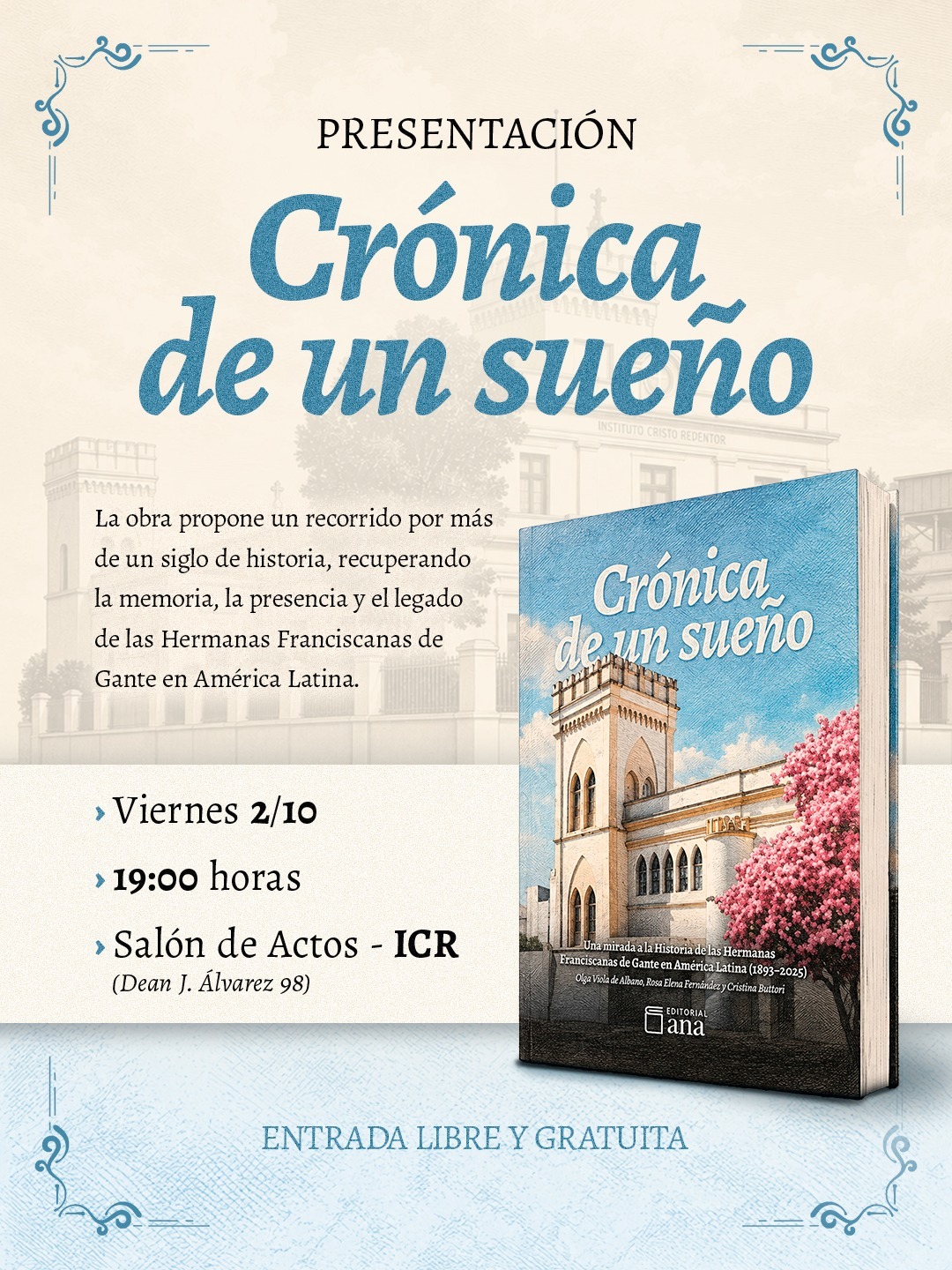Presentación de Crónica de un sueño