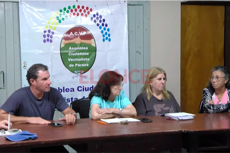 Asamblea Ciudadana Vecinalista debate transporte, ambiente y situación social en Paraná