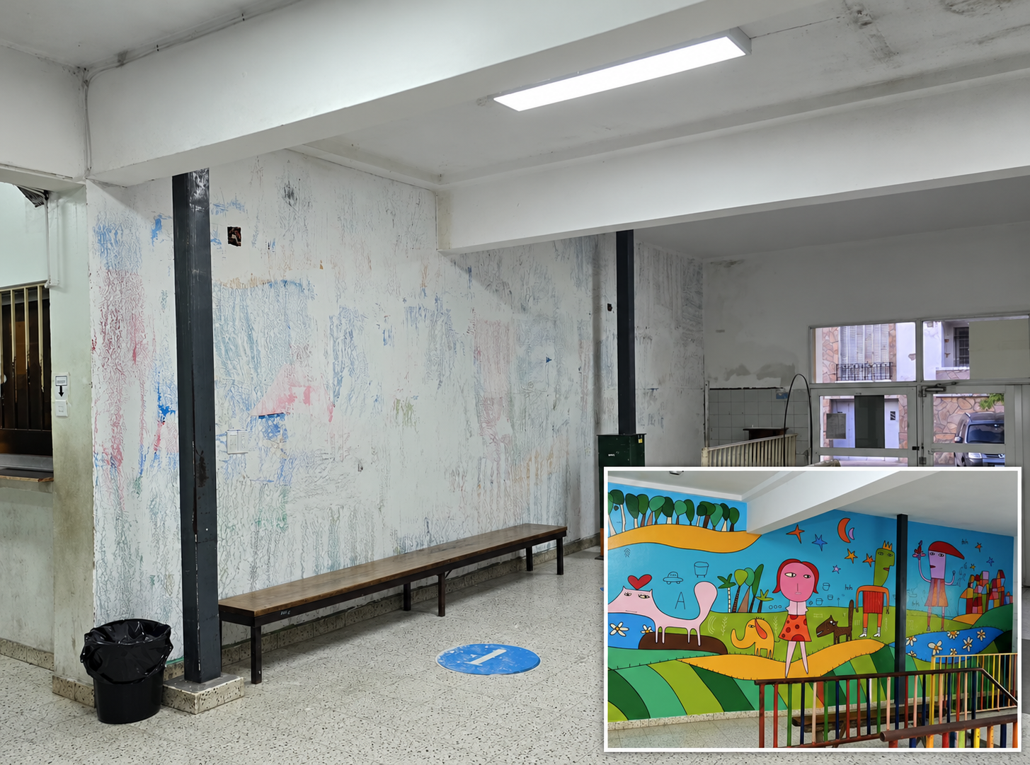 Borraron el mural que Milo Lockett pintó en 2017 en el Hospital San Roque de Paraná