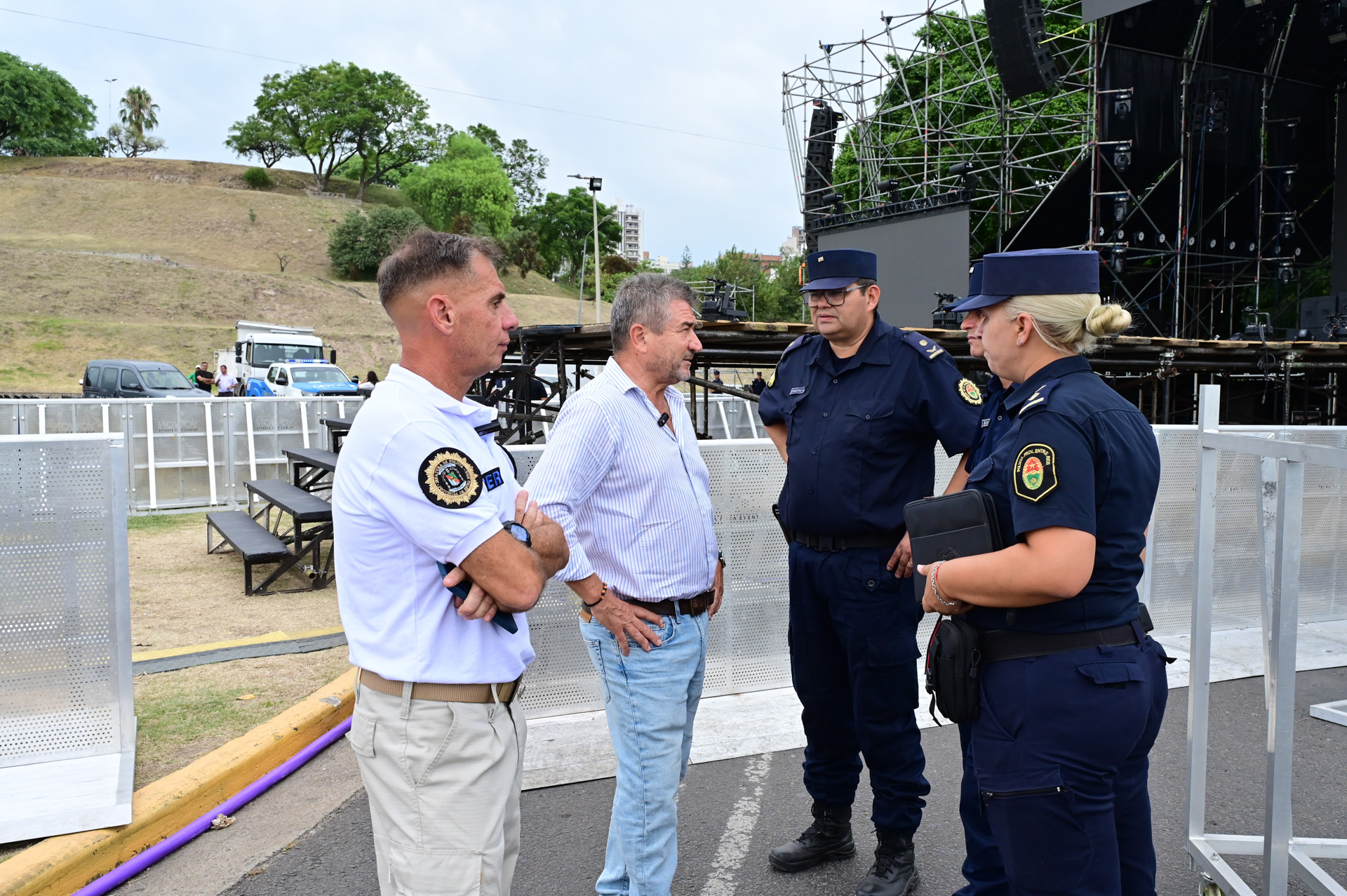 El gobierno provincial coordina el operativo de seguridad en la Fiesta Nacional del Mate