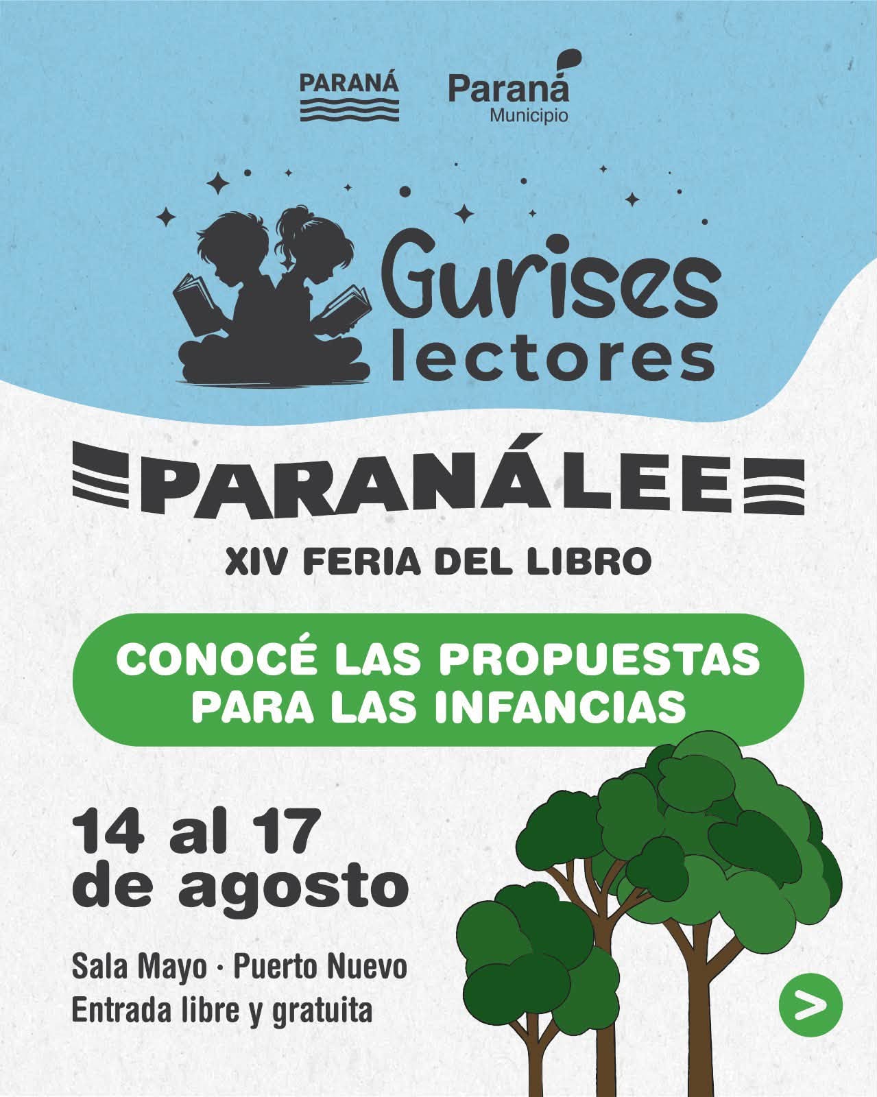 La Feria del Libro Paraná Lee tendrá propuestas para las infancias