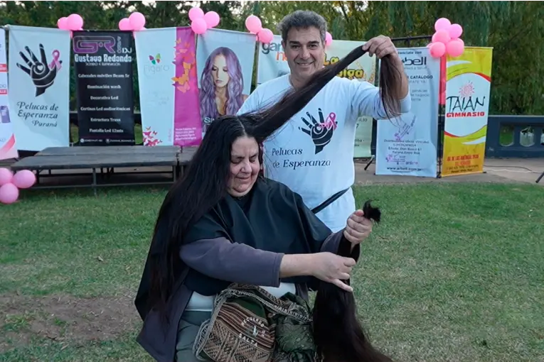 Pelucas de Esperanza reunió donaciones de cabello en jornada solidaria: "Dar una mano siempre es placentero"