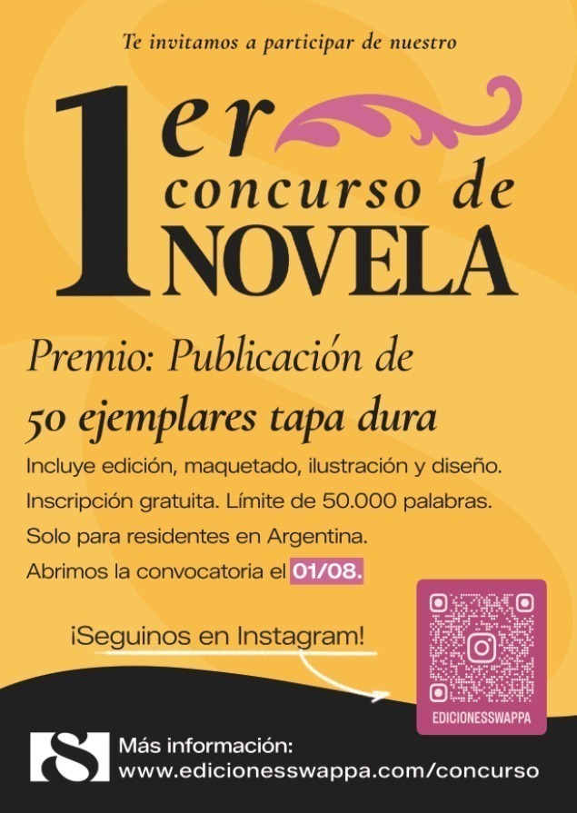 Ediciones Swappa abre la convocatoria para su Primer Concurso de Novela Corta