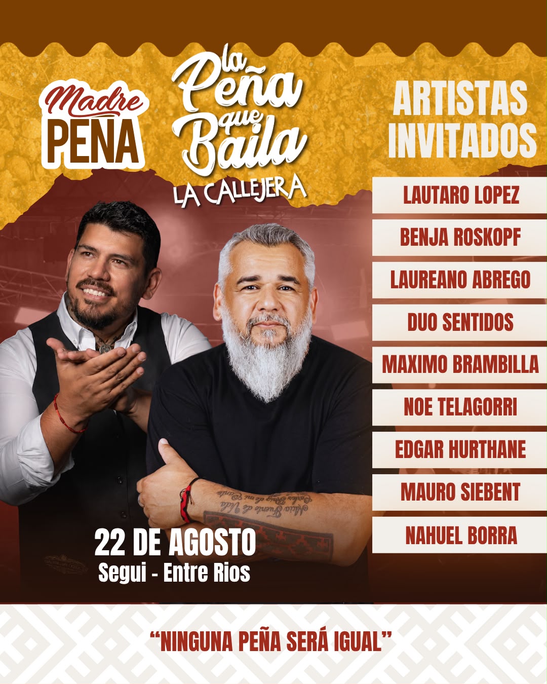 La Callejera desembarca en Seguí con su gran fiesta folclórica "La peña que baila"